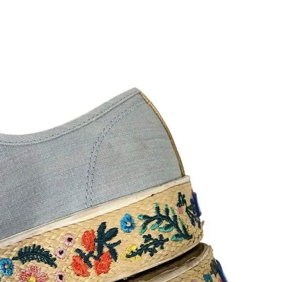 Keds x Rifle Paper Co. Rosalie Embroidered Triple Kick Sneakers in Size US 7 - Picture 15 of 15